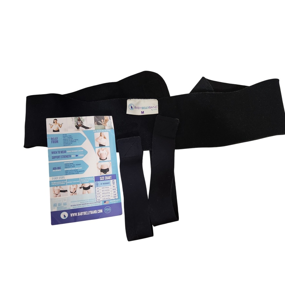 Black Maternity Belly Support Band